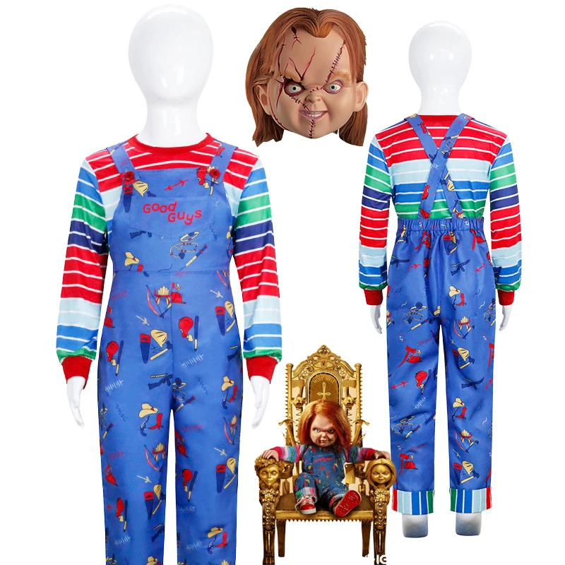Kids Face Mask - Kostum Cosplay Chucky Anak Menakutkan Anime