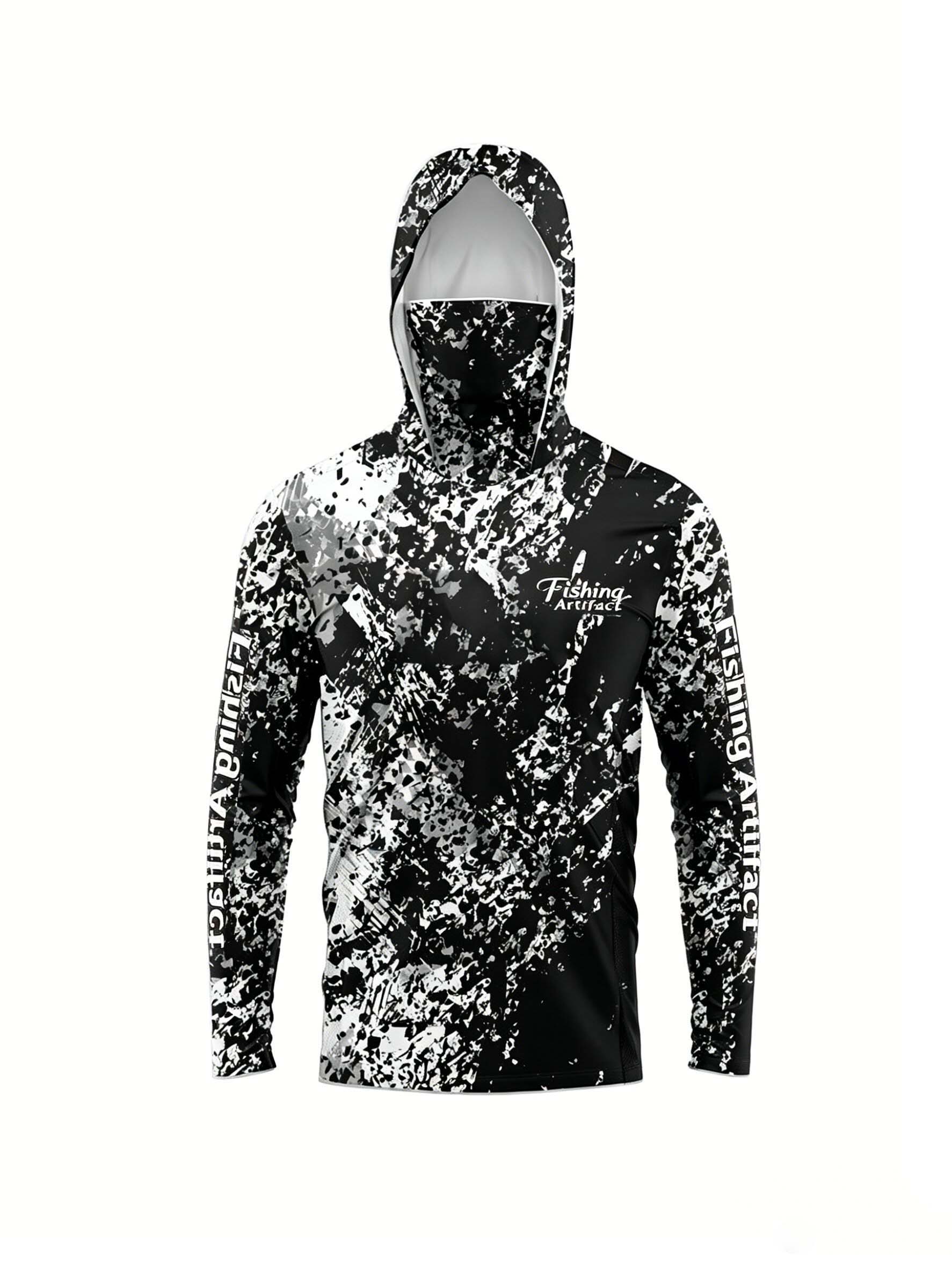 Hoodie Memancing Pria Motif 3D - Sports Mask Breathable ulasan dan harga