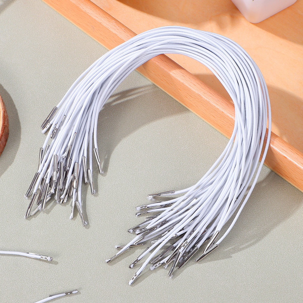 200Pcs Tali Berduri Elastis de - Mask Lanyard Adjustable ulasan dan harga