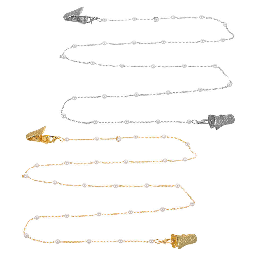 2Pcs Tali Kacamata Berhias Mut - Mask Chain Holder ulasan dan harga
